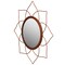 Uniquewise Decorative Metal Wall Mounted Modern Mirror - Perfect for Living Room, Bedroom, Bathroom Vanity, Entryway, or Hallway, Adding Elegance and Charm to Your Space